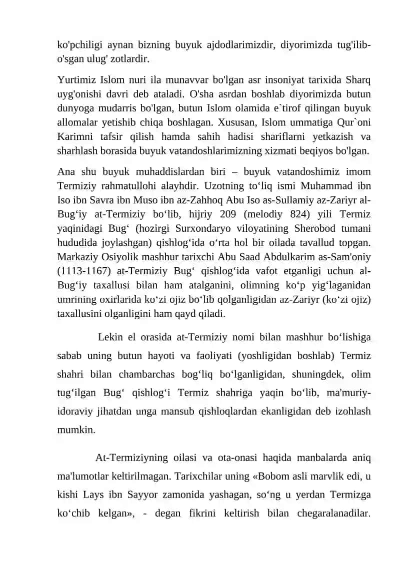 At-Termiziy asarlari 3
