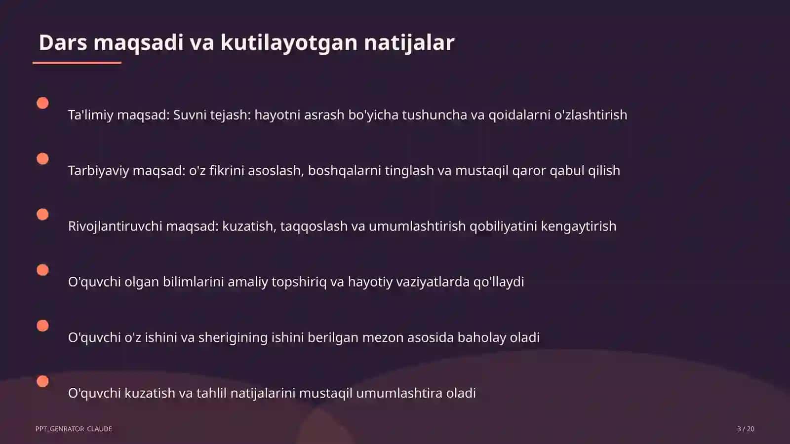 Suvni tejash: hayotni asrash 3