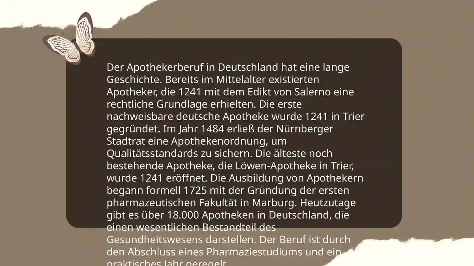 Der Apothekerberuf in Deutschland 3