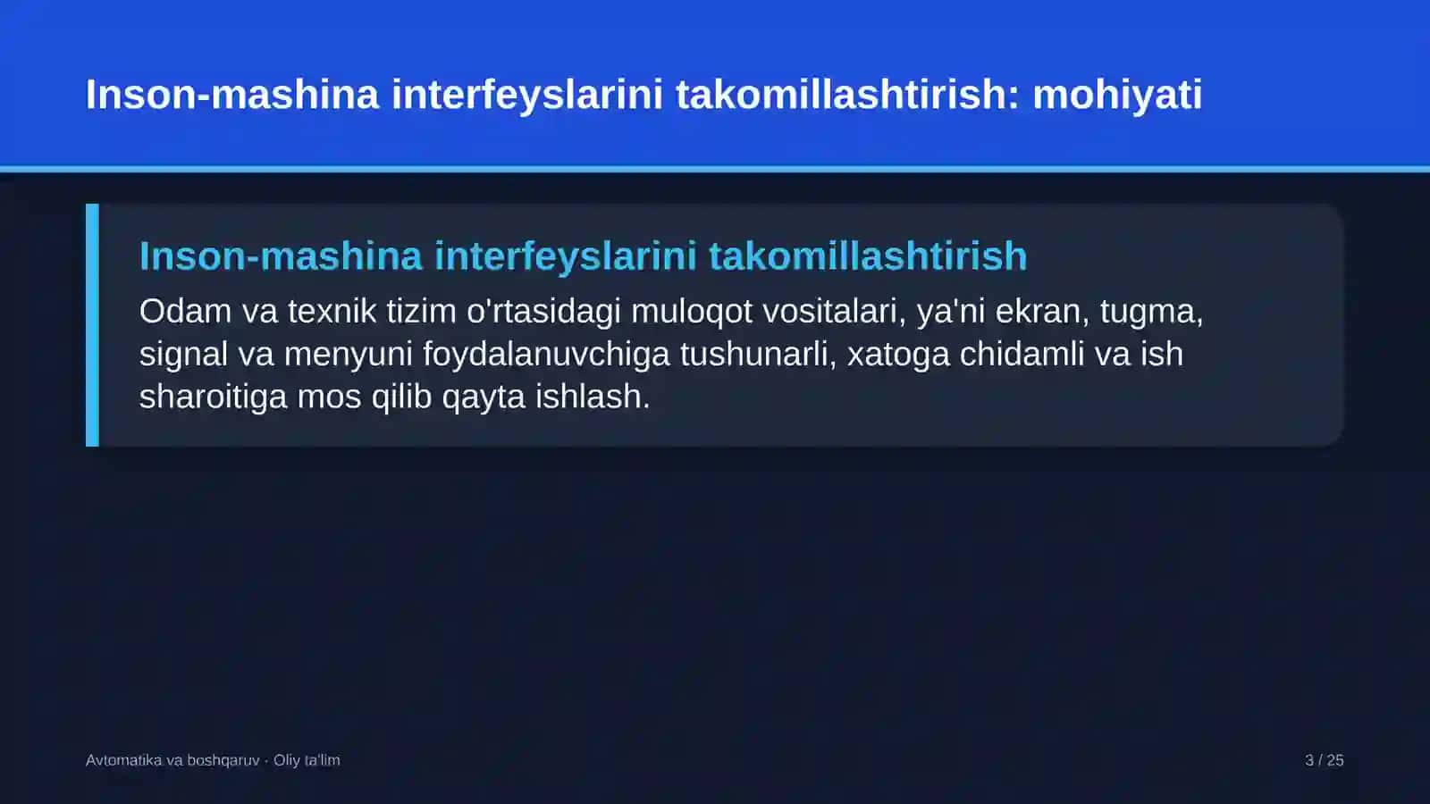 Inson-mashina interfeyslarini takomillashtirish: mohiyati 3
