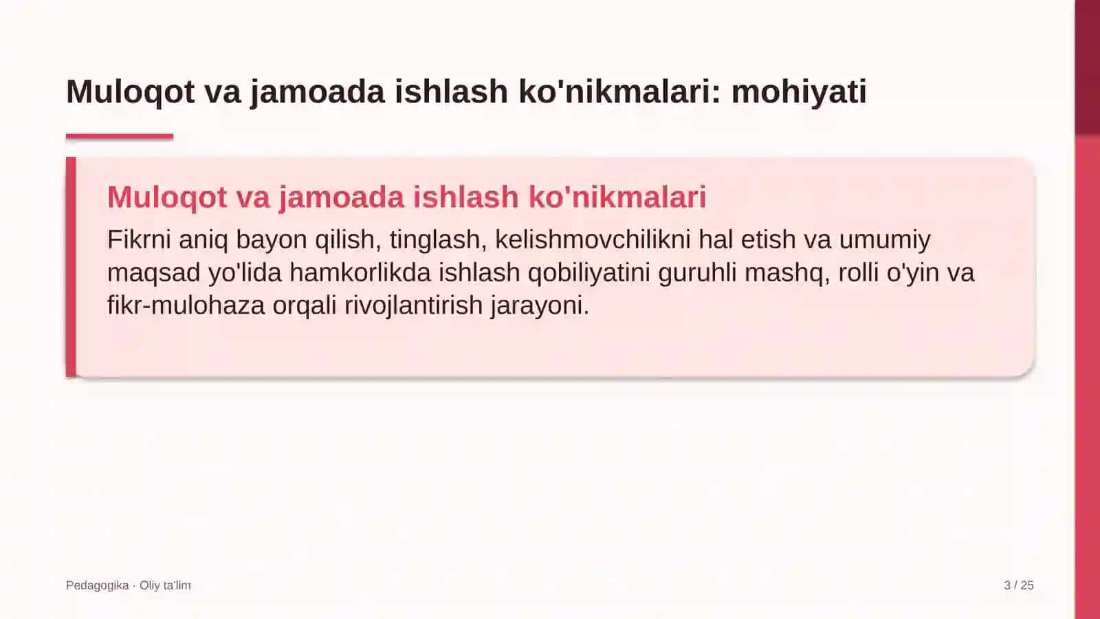 sanoatda muloqot va jamoada ishlash ko'nikmalarini rivojlantirish 9350 3