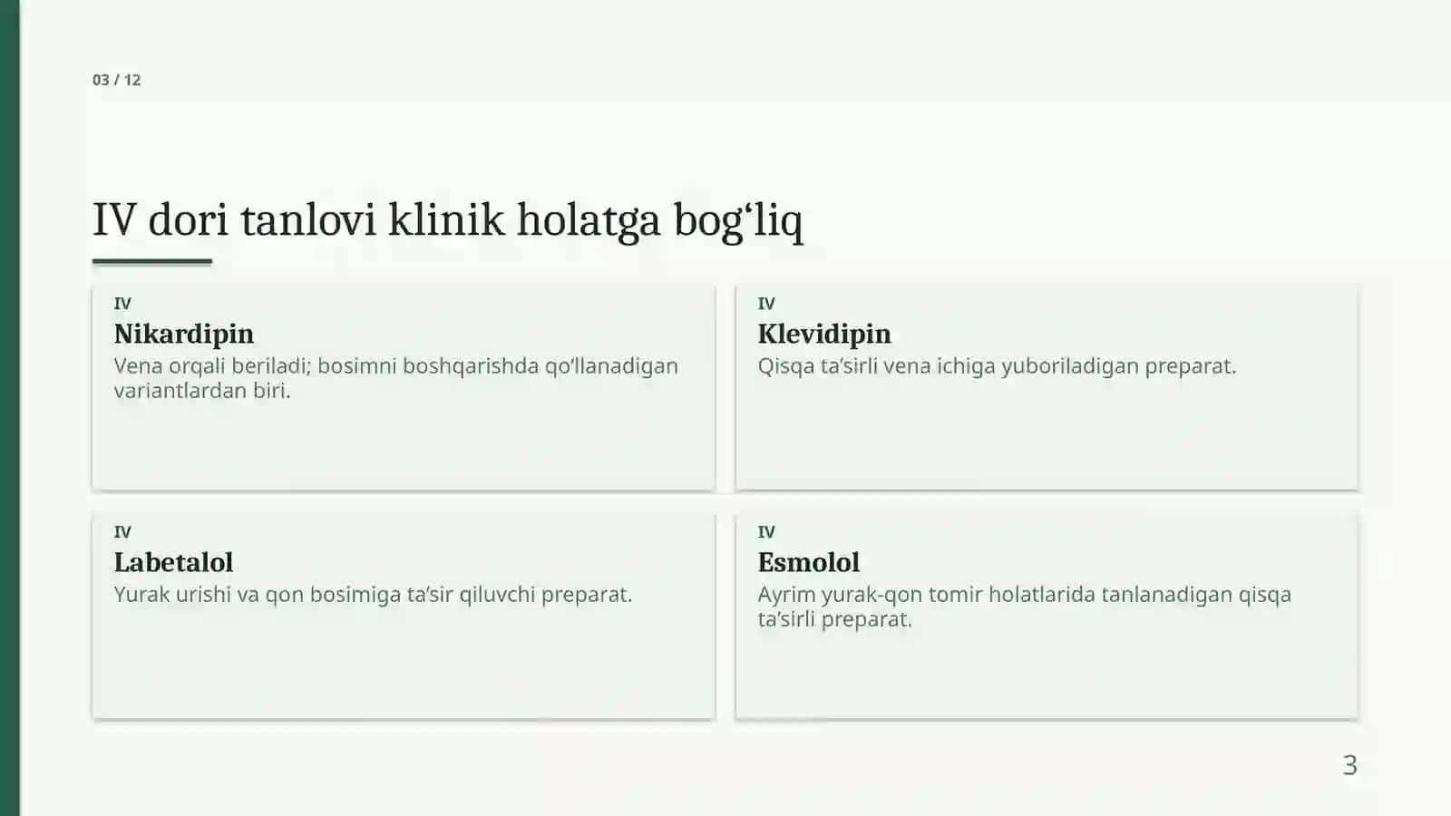 Gipertonik krizda dori vositalari 3