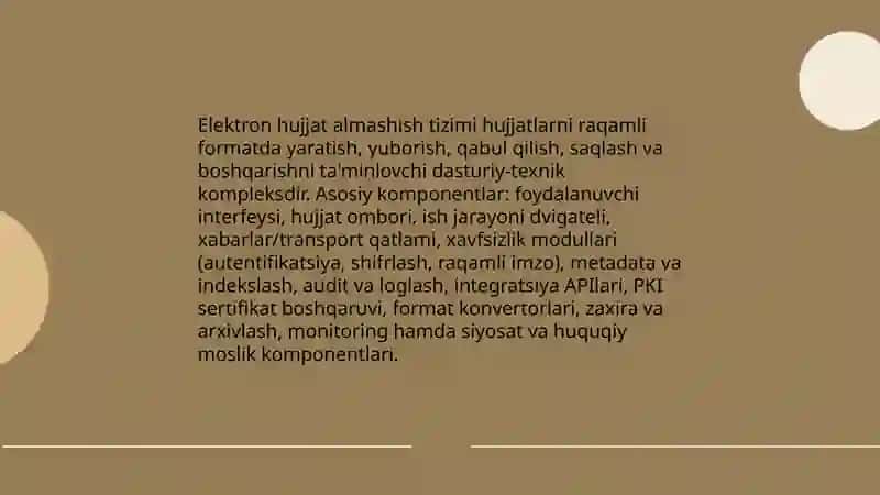 Elektron hujjat almashish tizimlari 3