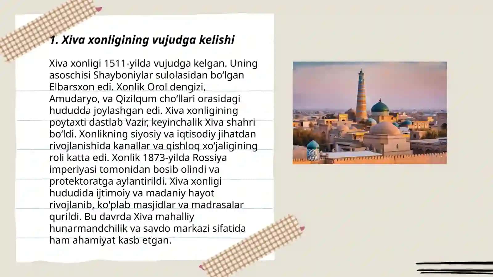 Xiva xonligining tarixiy geografiyasi 3