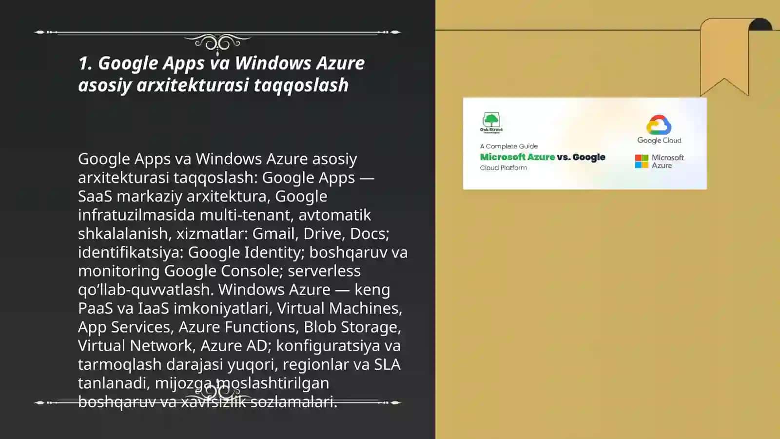 Google Apps Windows Azure asosiy platformalari 3