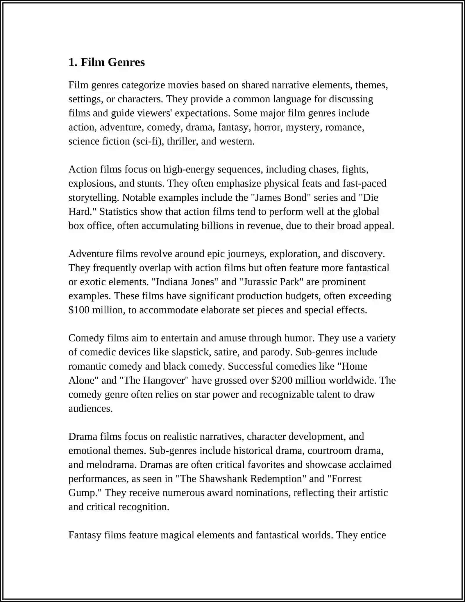 Film Genres 3