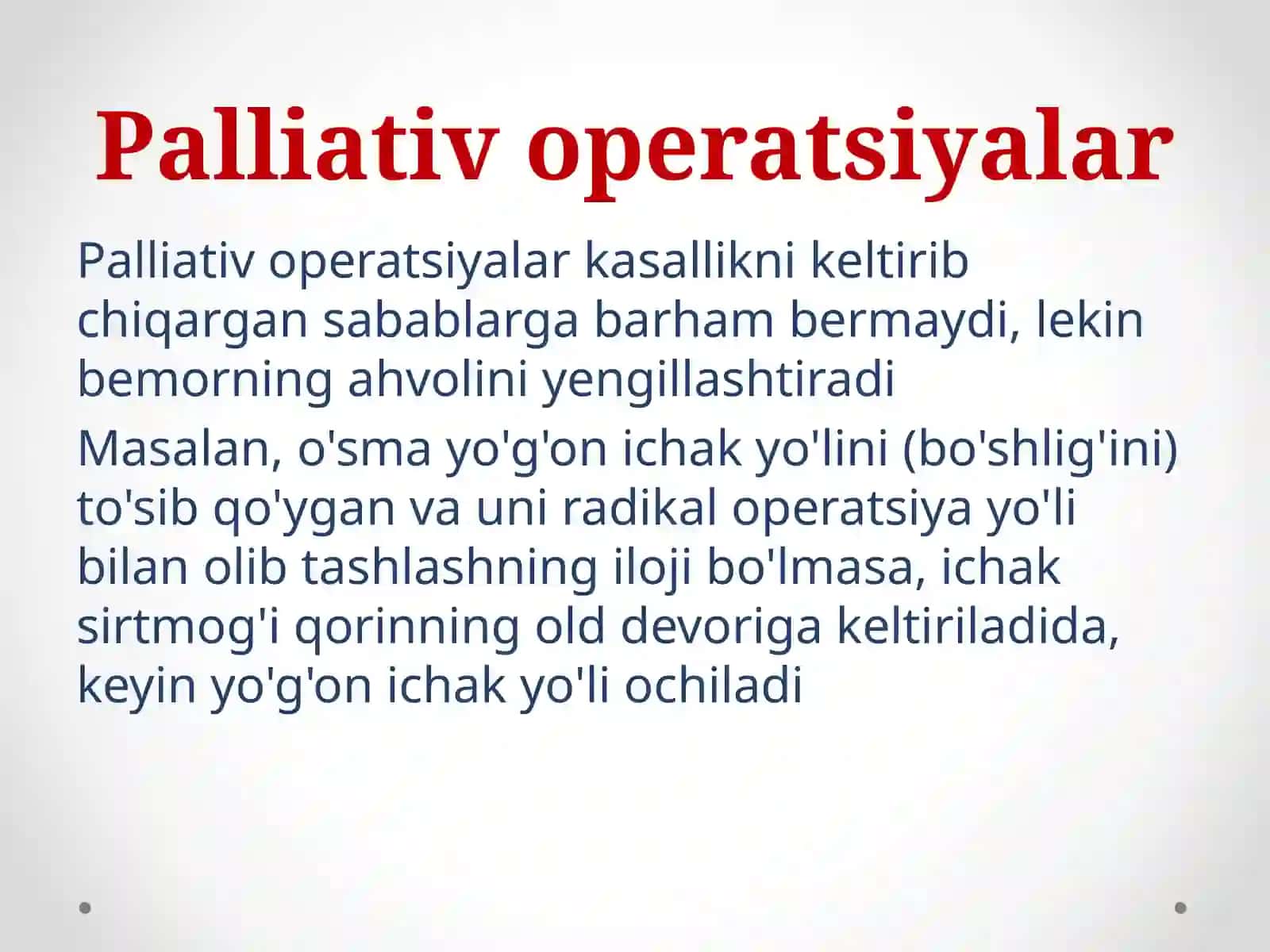 Operatsiya turlari 3
