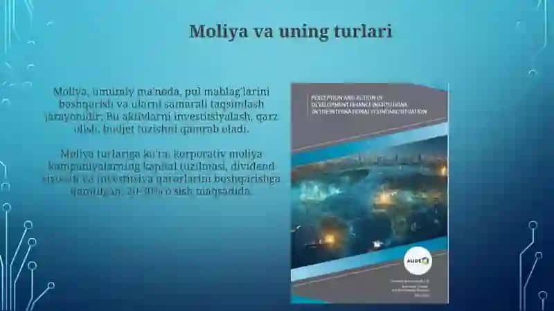 Moliya va moliya tashkilotlari 3