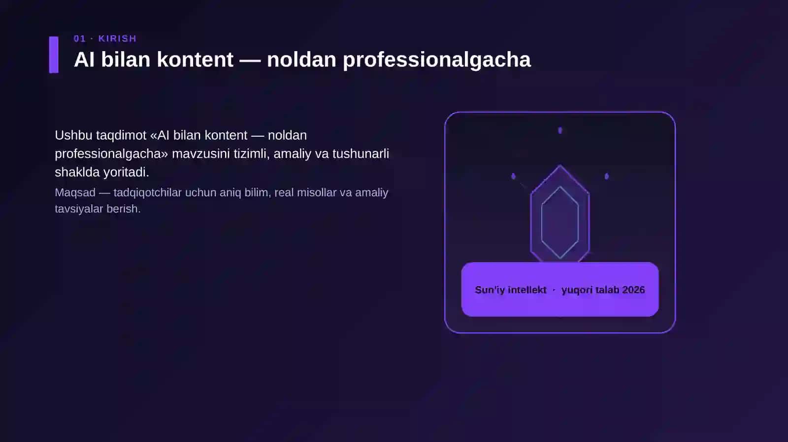 AI bilan kontent — noldan professionalgacha 3