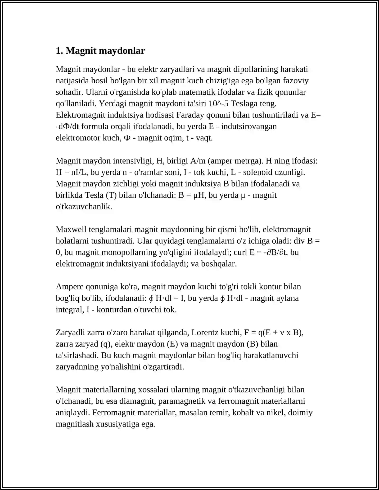MAGNITOMEXANIK HODISALAR 3