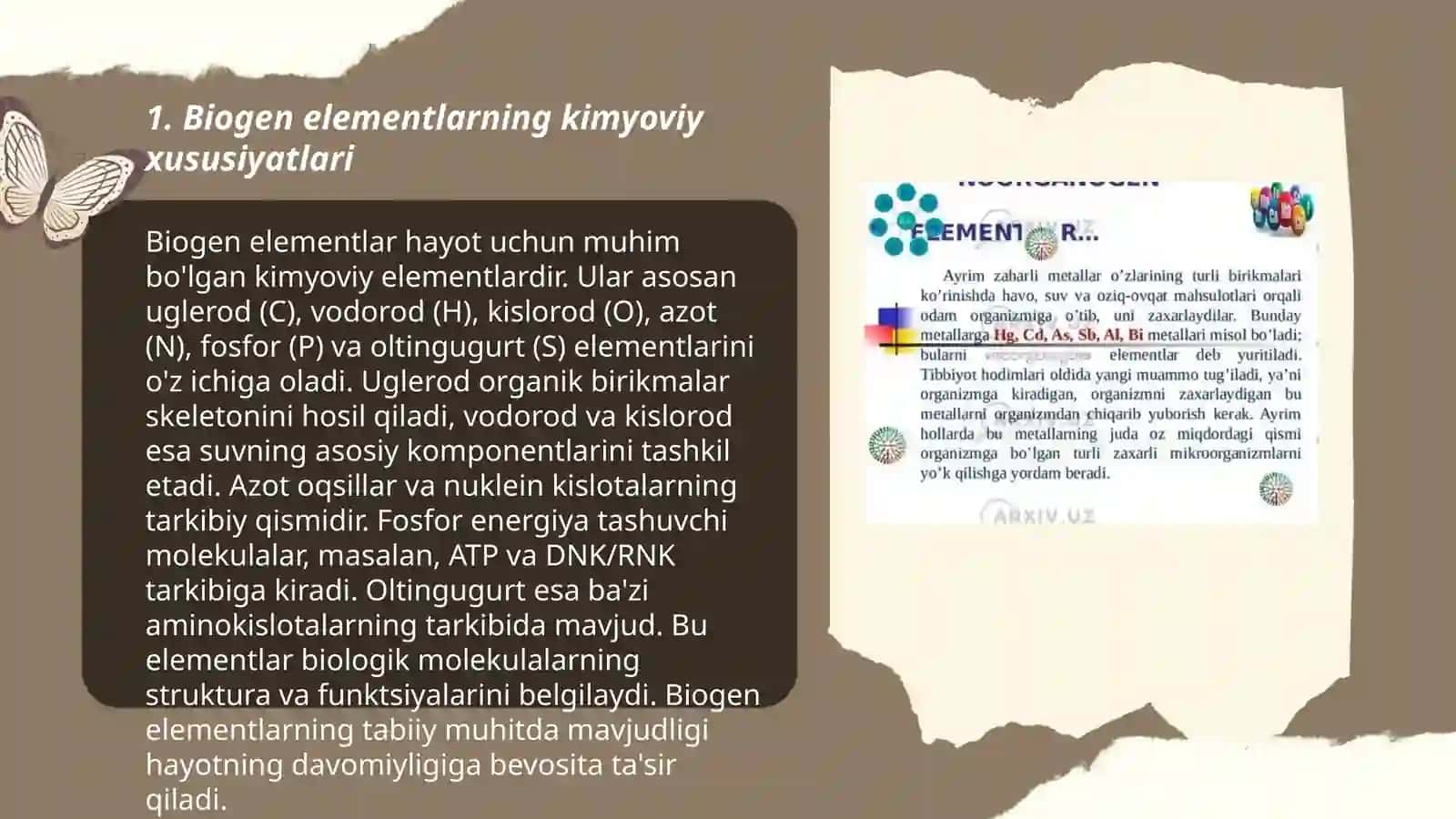 Biogen elementlar kimyosi va yadro kimyo 3