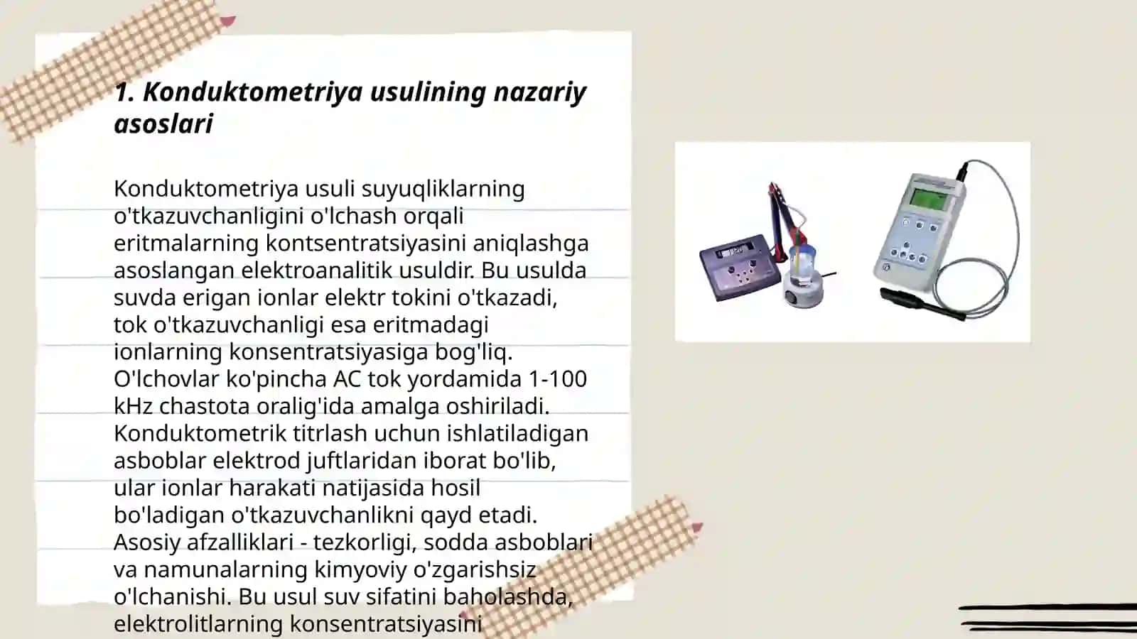 Konduktometriya usuli 3