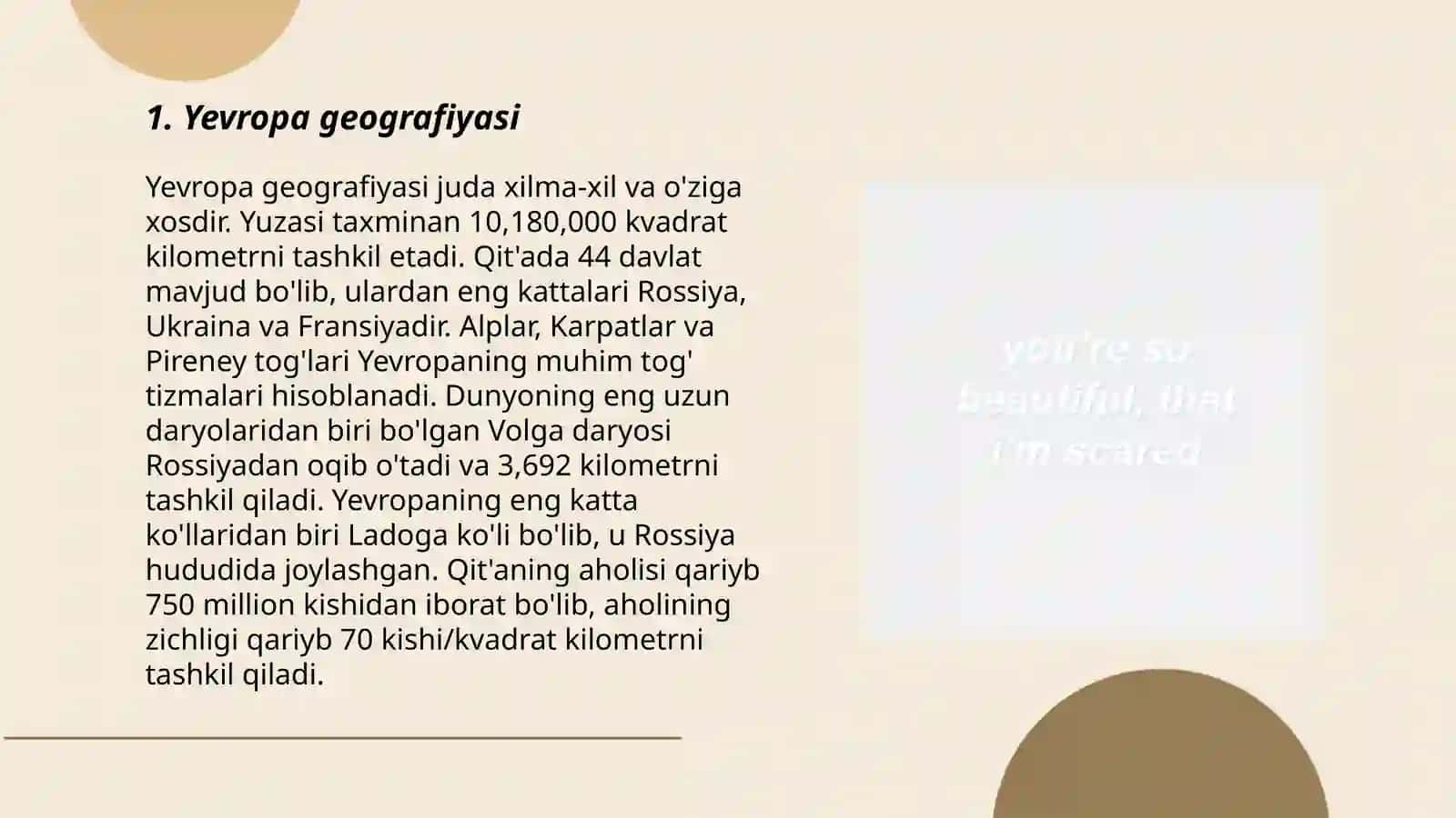 Yevropa geografiyasi 3