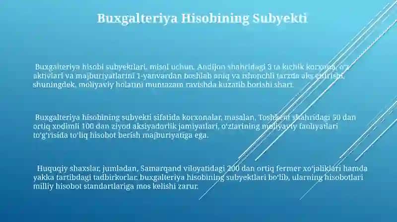 Bugalteriya Hisobi Subyekti 3