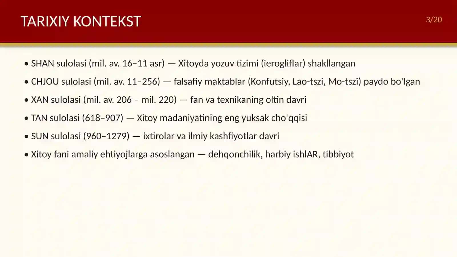 Qadimgi Xitoyda fan 3