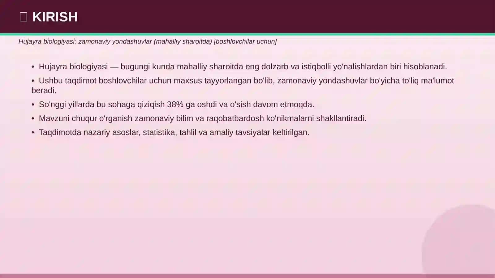 HUJAYRA BIOLOGIYASI 3