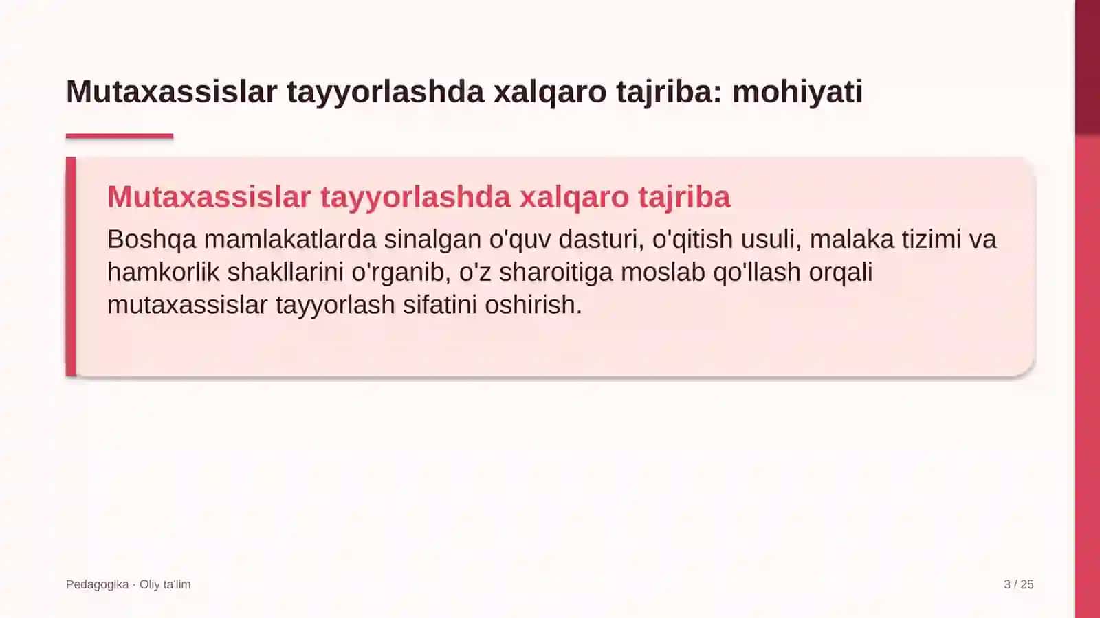 Keytering xizmatida mutaxassislar tayyorlashda xalqaro tajriba 3