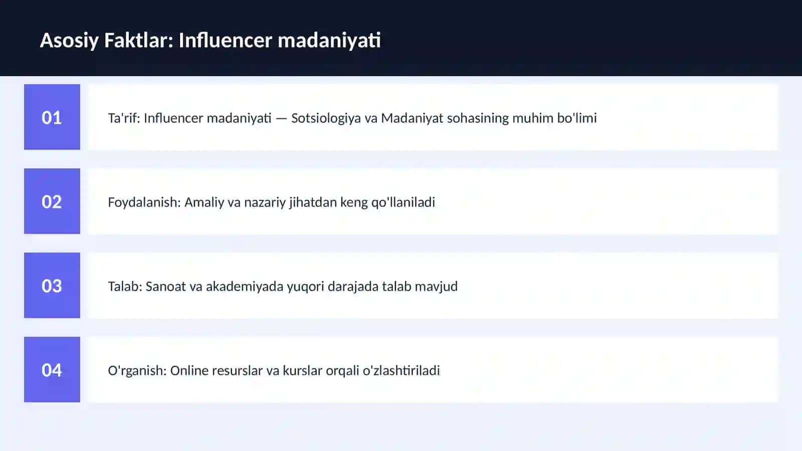 Influencer madaniyati 3