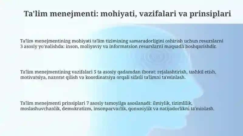 Ta'lim Menejmenti 3