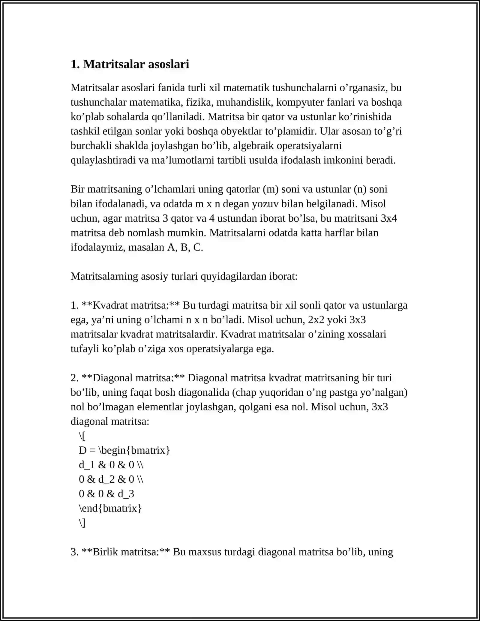 MATRITSA VA DETERMINANTLAR 3