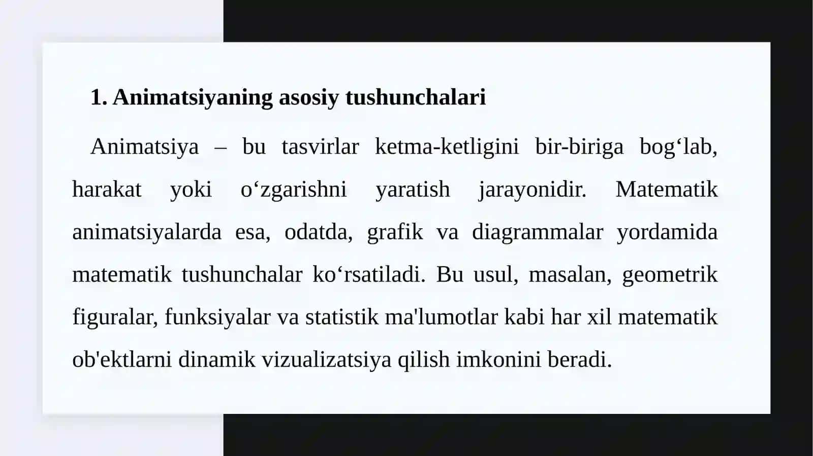 Matematika animatsiyasi 3