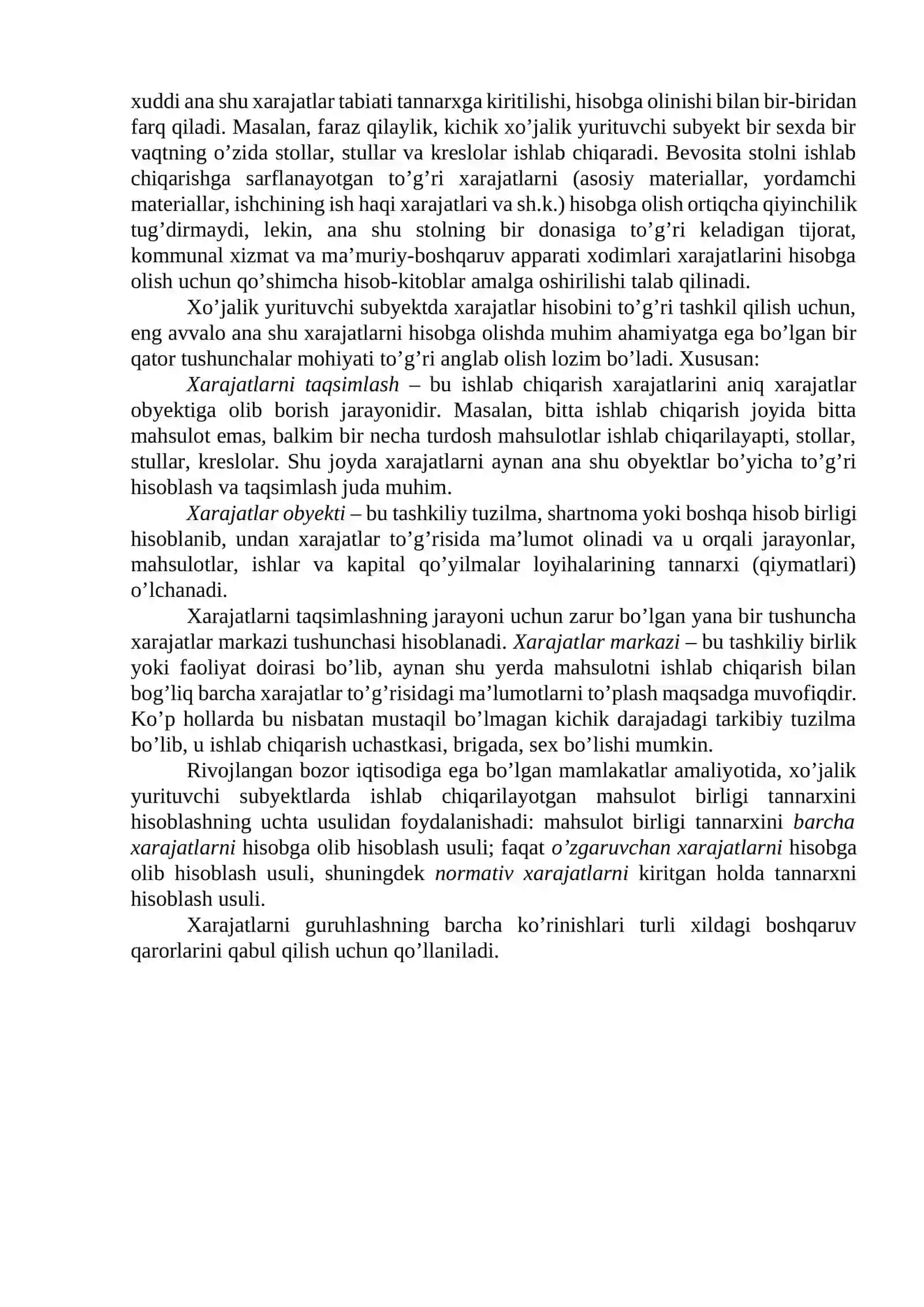 Mahsulot tannarxini kalkulatsiya qilishning oddiy usuli 3