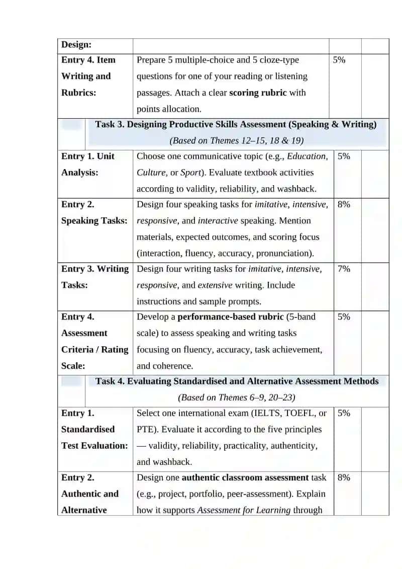 International Standards for Teaching and Assessing English 3