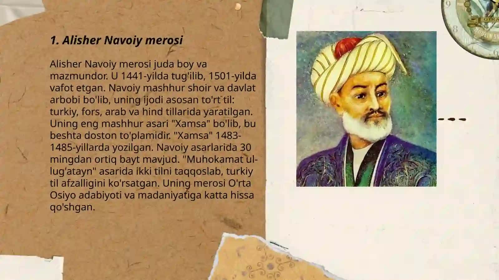 Alisher Navoiy merosi 3
