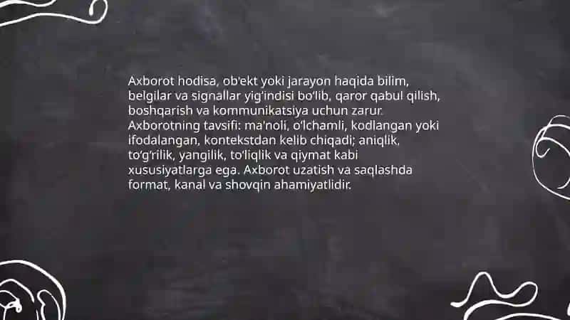 Axborot va uning turlari 3