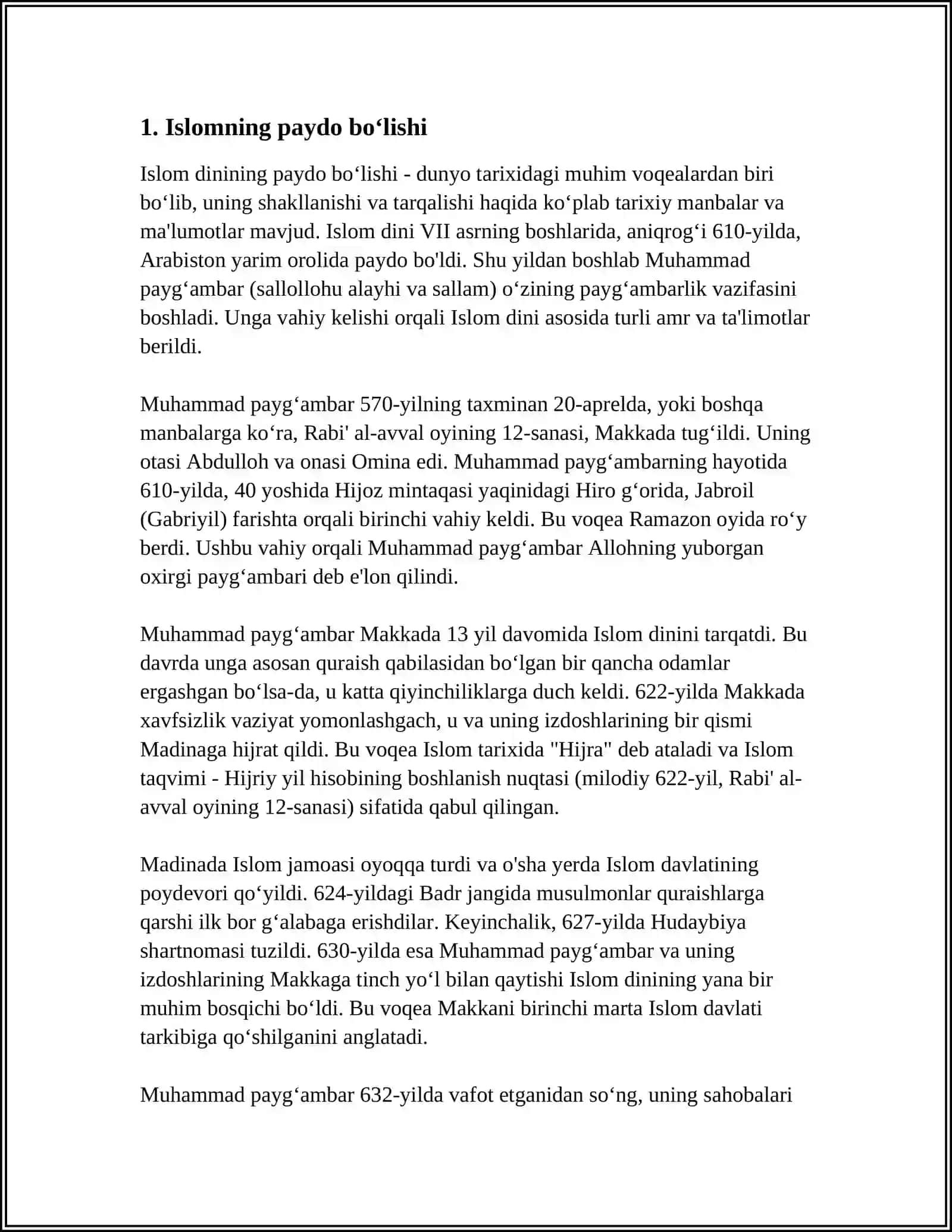 ABDURAUF FITRATNING,,MUHTASAR ISLOM TARIXI ʼʼ RISOLASI 3