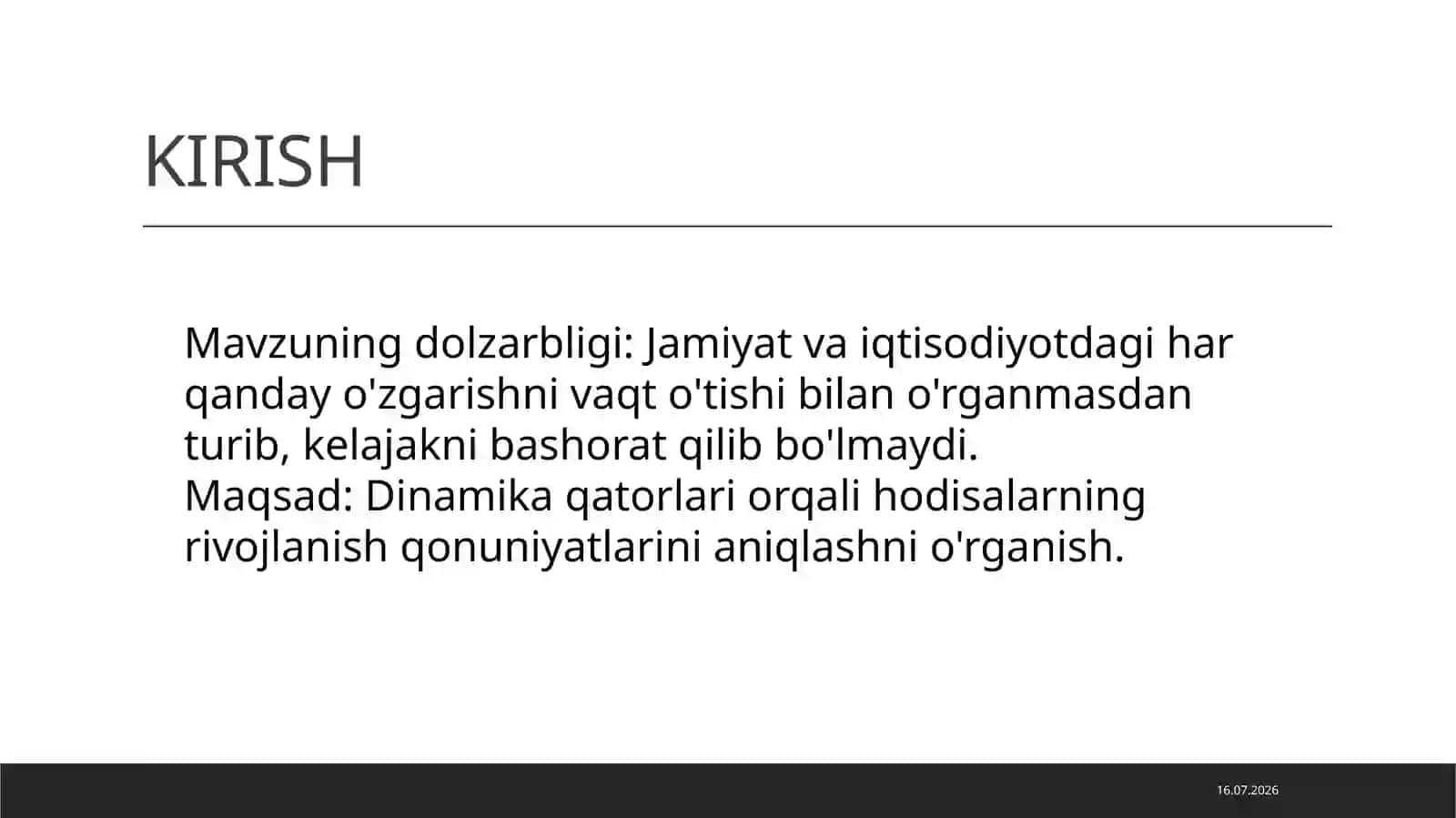 DINAMIKA QATORLARI 3
