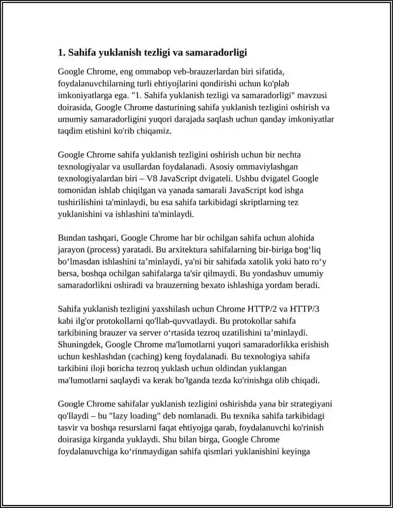 GOOGLE CHROME DASTURI IMKONIYATLARI 3