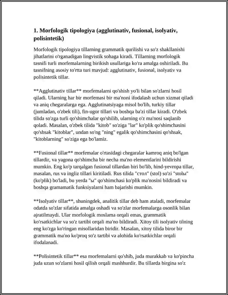 TIL TIPOLOGIYASI 3