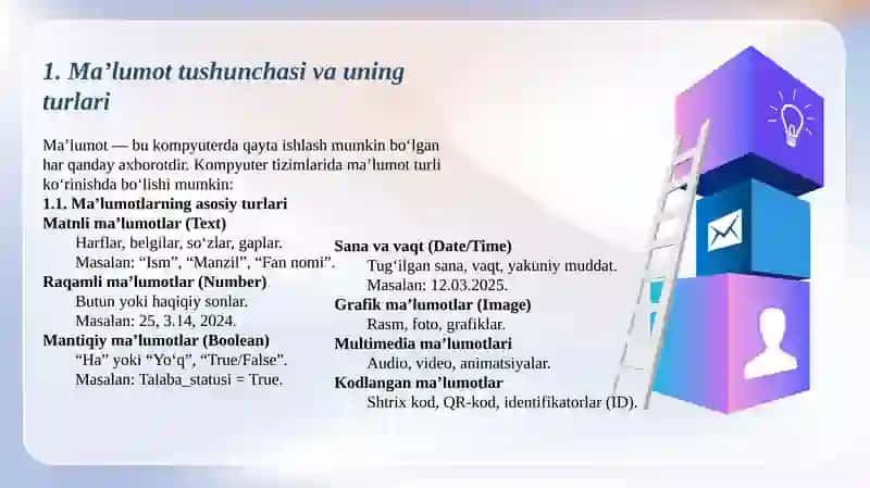 Ma’lumotlar bazasi 3