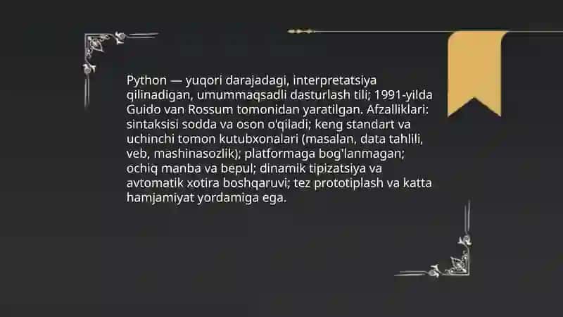 Python dasturlash tili, Python dasturlash tilini oʻrnatish 3