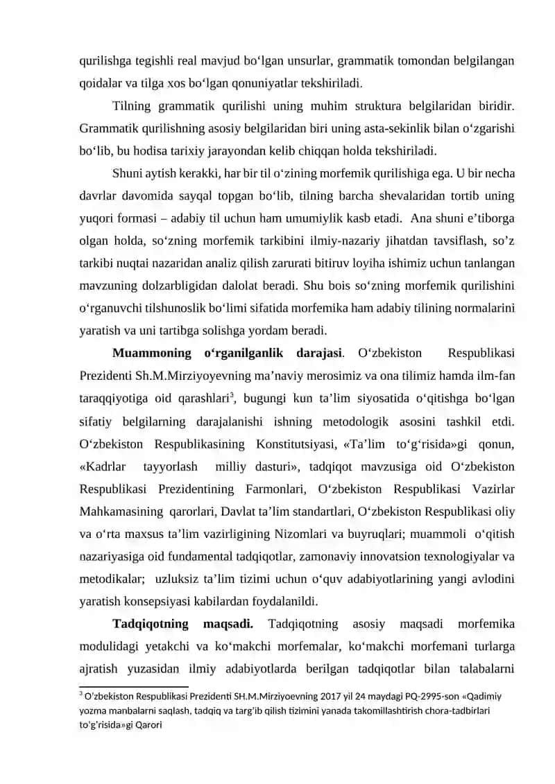 "Morfemika" modulini o‘qitish 3