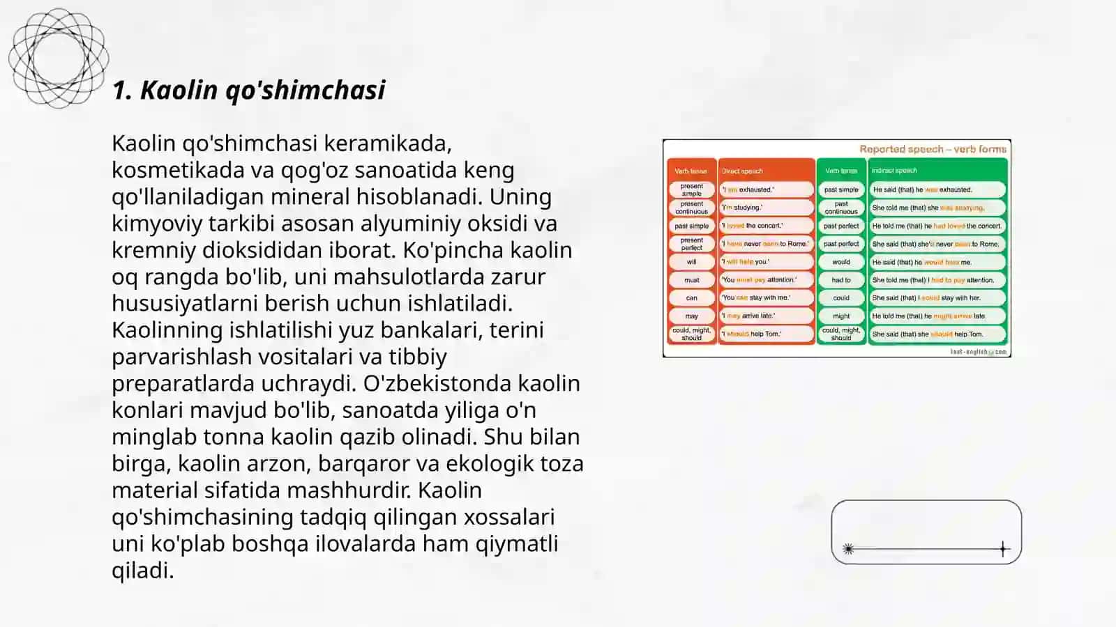 Kaolin qo'shimchasi 3