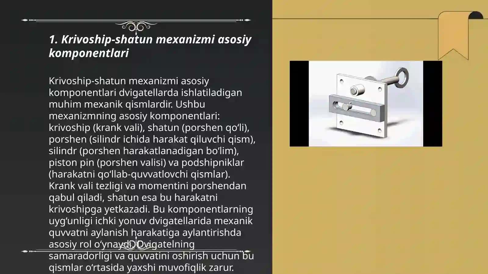 Krivoship shatun mexanizimi 3