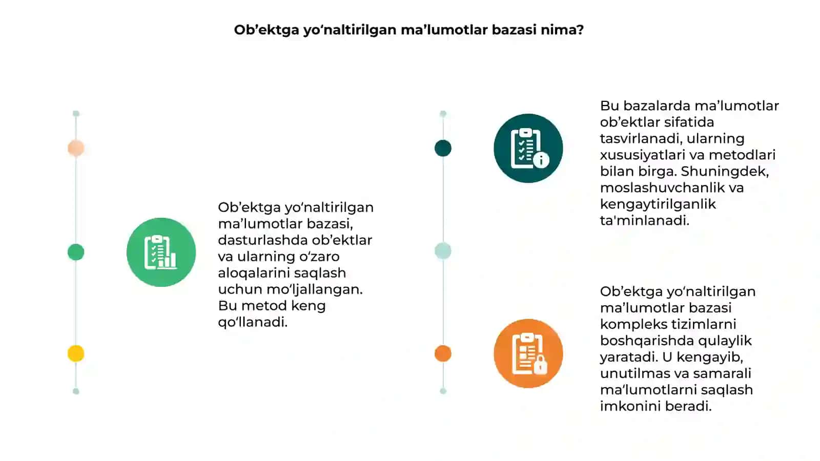 Ob’ektga yo‘naltirilgan ma’lumotlar bazasi 3