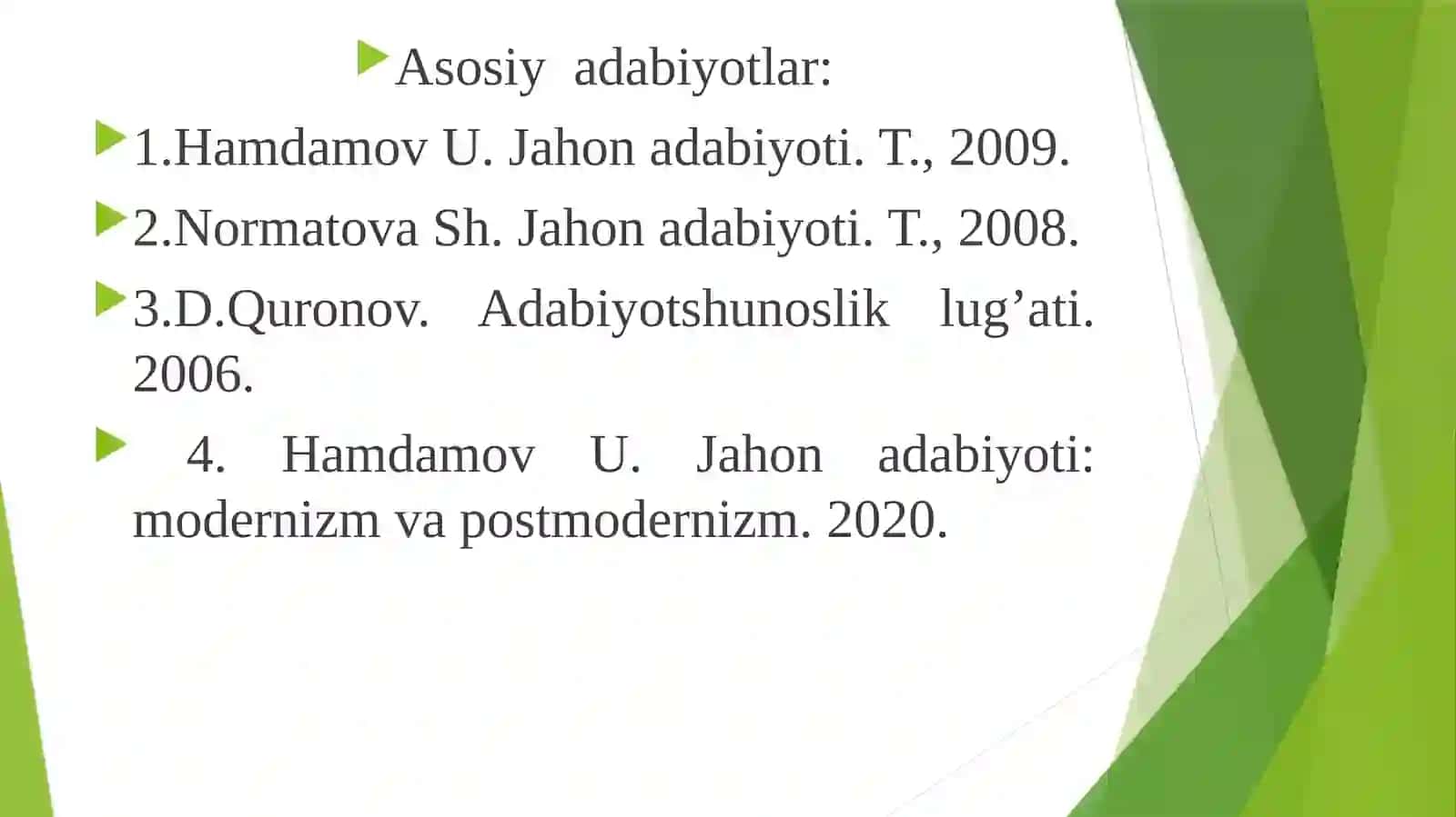 Jahon modernizm adabiyoti 3