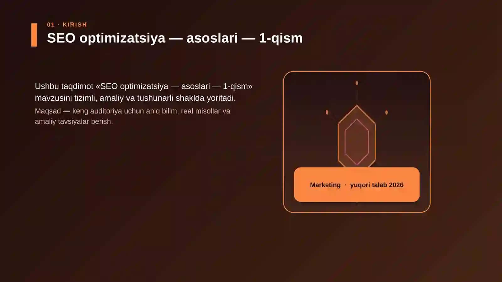 SEO optimizatsiya — asoslari — 1-qism 3