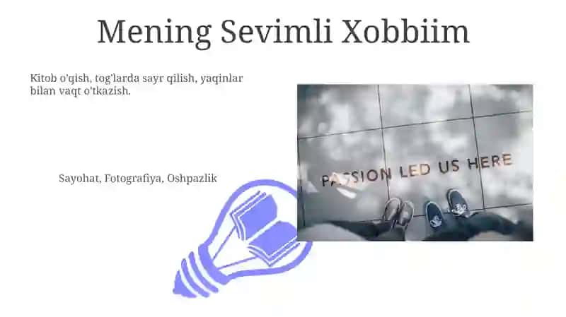 Mening Sevimli Xobbilarim 3
