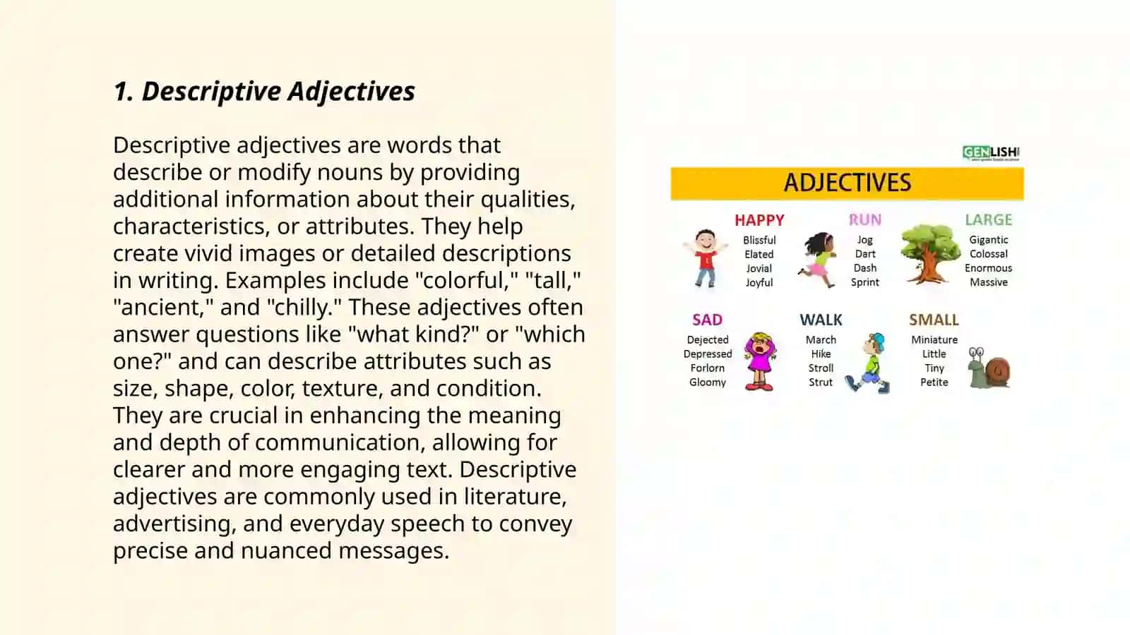 Descriptive Adjectives 3