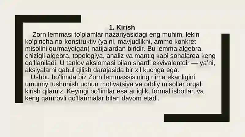 Sorn lemmasi 3