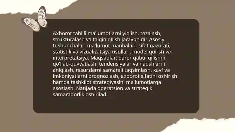 Axborot tahlili 3