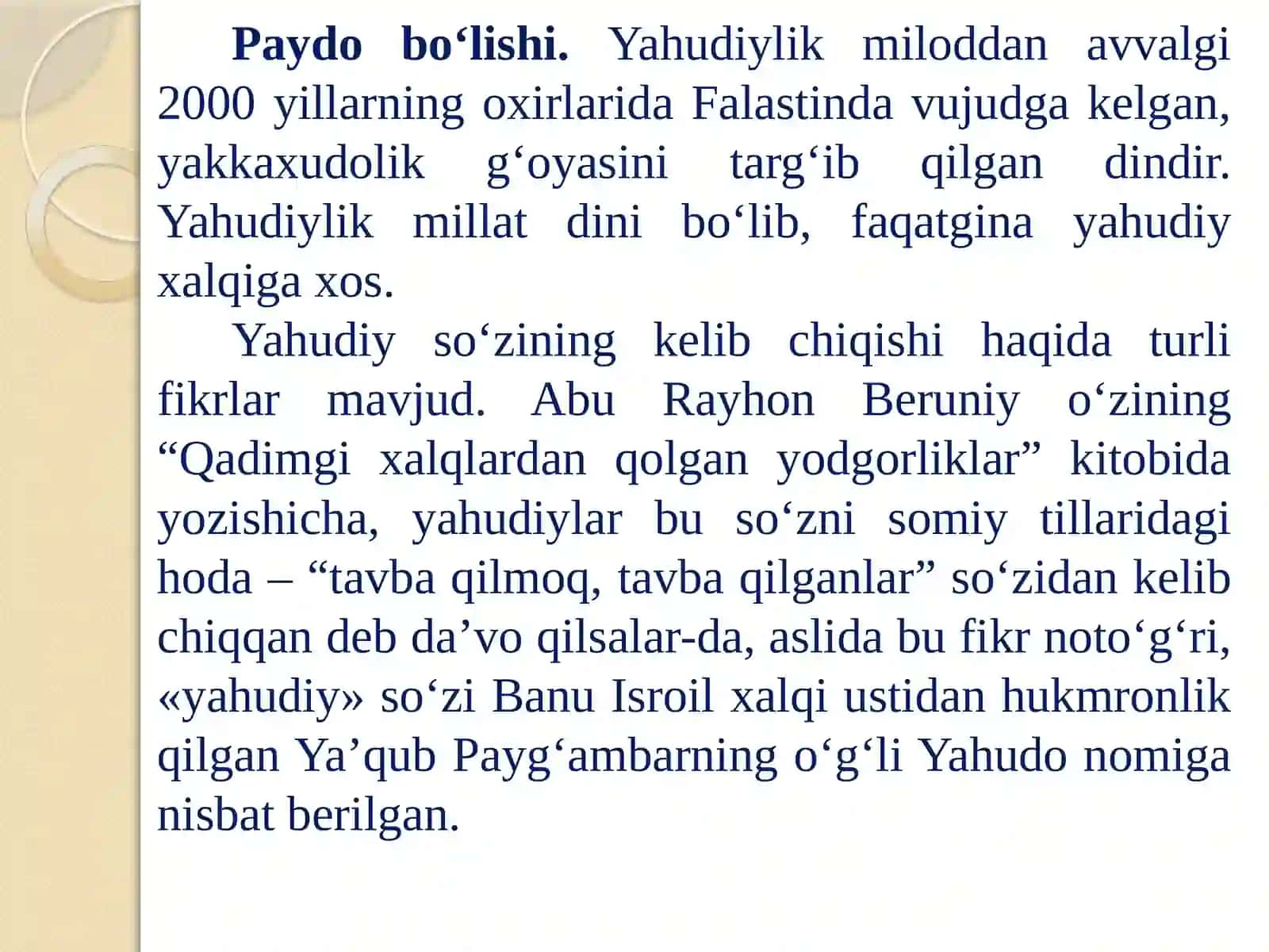Milliy dinlar va diniy an'analar 3