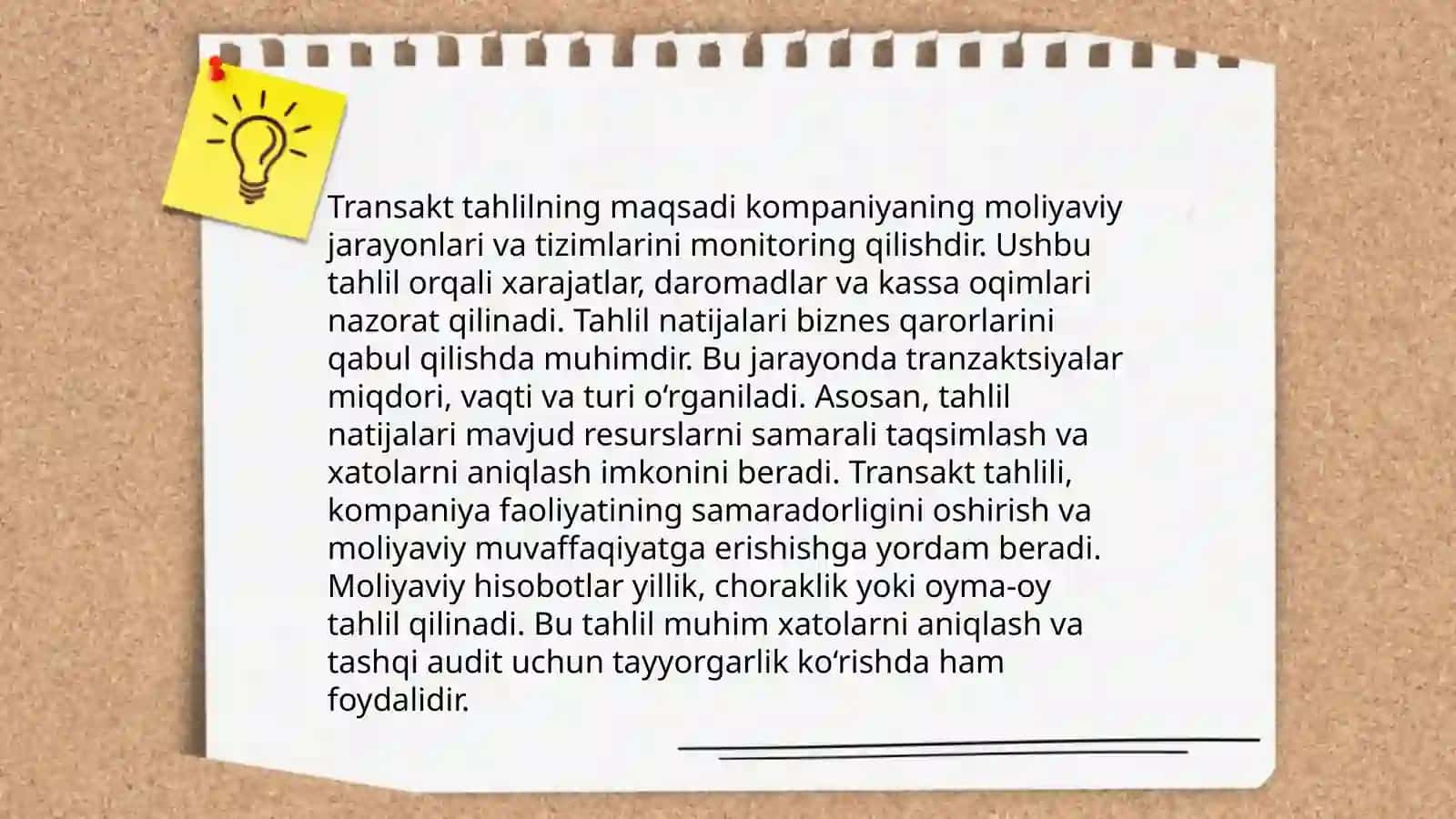 Transakt tahlil 3