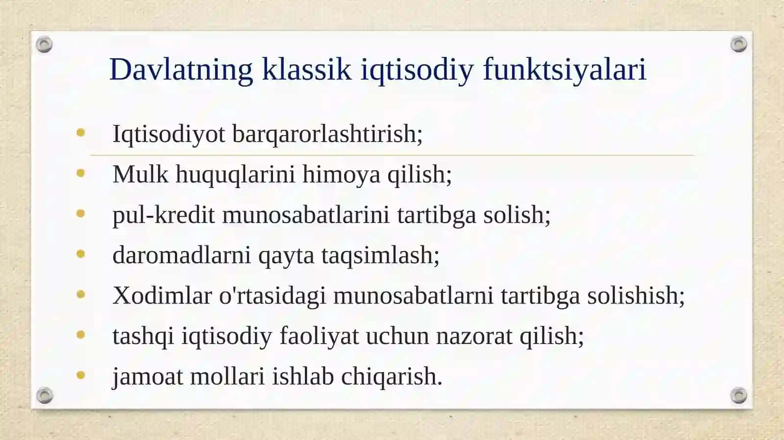 Iqtisodiy siyosat 3