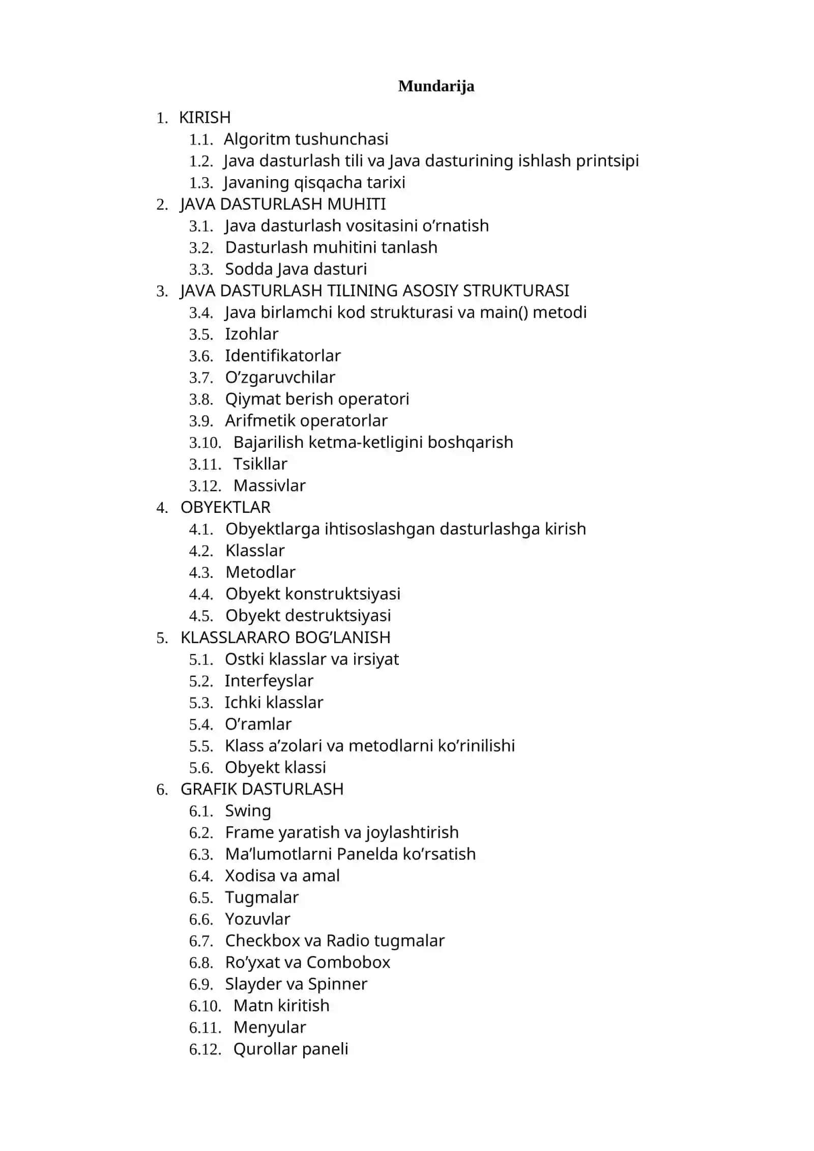 JAVA DASTURLASH MUHITI 3