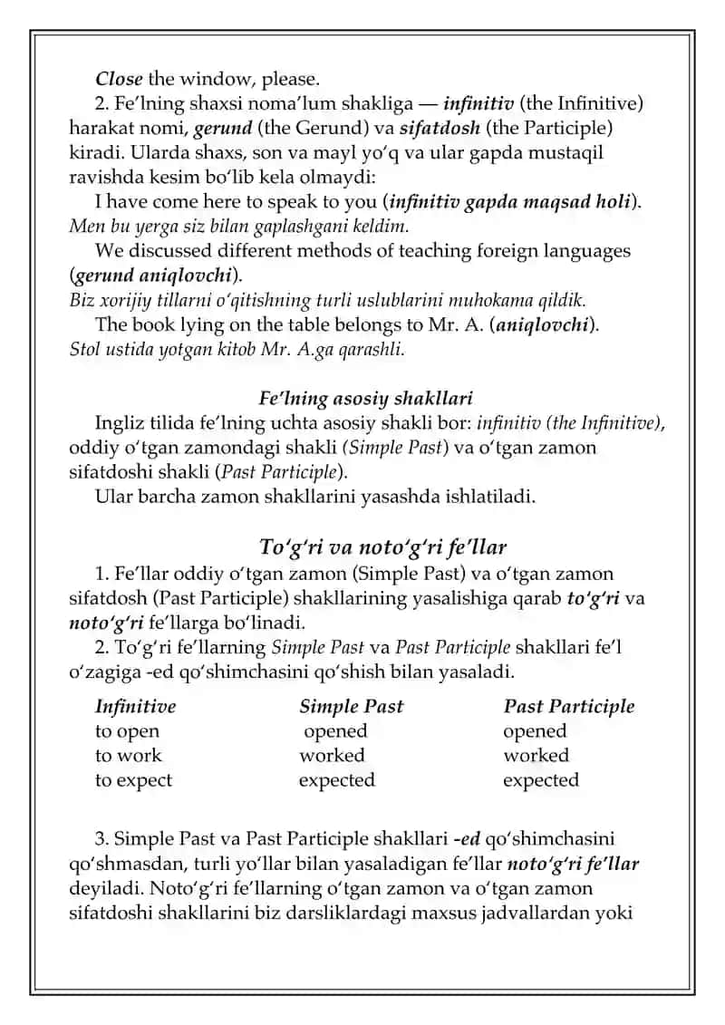 Verb (Fe'l) 3